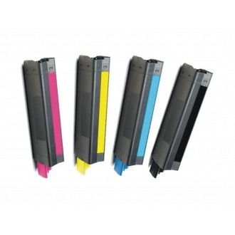 Cartuccia toner OKI Compatibile con OKIDATA C810 Nero Ciano Magenta Giallo Alto rendimento di pagina 8000 pagine Certificato ISO SGS