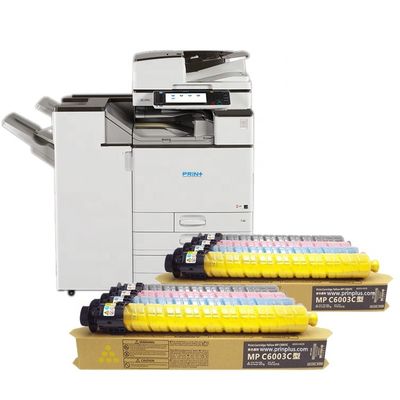 Cartuccia toner Ricoh per serie Aficio MPC4503 MPC5503 MPC6003 colori nero ciano giallo magenta e 18 mesi inclusi